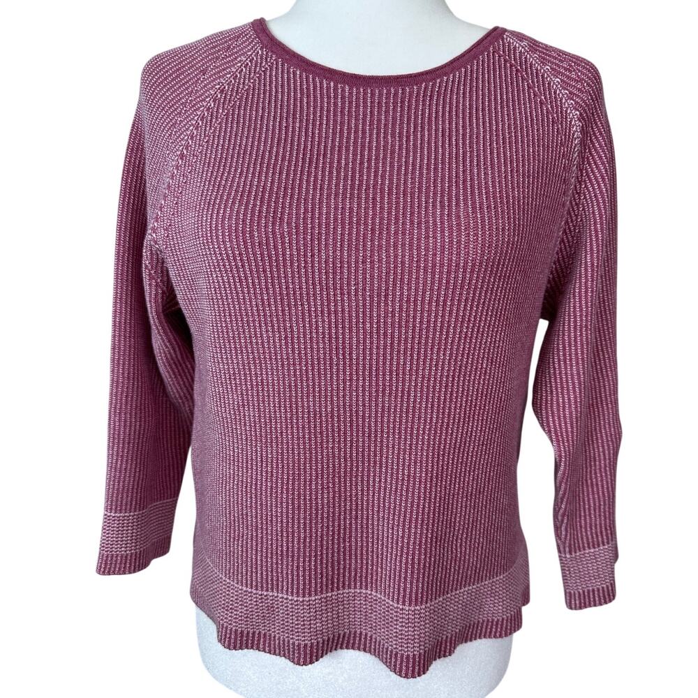 Poetry Women's Pink 100% Pure Organic Cotton Knit Pullover Shirt Size 6